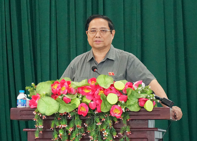 Thủ tướng Phạm Minh Chính thông tin về dự án điện khí 12 tỷ USD với cử tri Cần Thơ