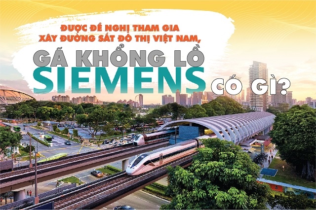 Được đề nghị tham gia xây đường sắt đô thị Việt Nam, gã khổng lồ Siemens có gì?