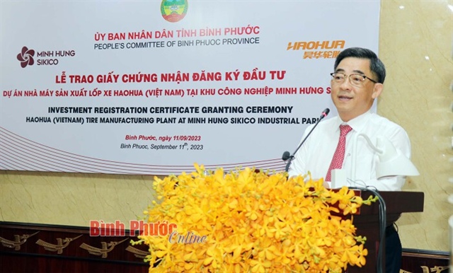 Tập đoàn lốp xe Trung Quốc xây dựng dự án 500 triệu đô ở Bình Phước