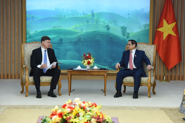 Thủ tướng: Phấn đấu đưa kim ngạch thương mại Việt Nam - EU sớm đạt mốc 100 tỷ USD